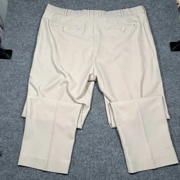 Peter Millar Pants Mens 42x30 Beige Khaki Crown Sport Pocket Golf Casual - Picture 6 of 10